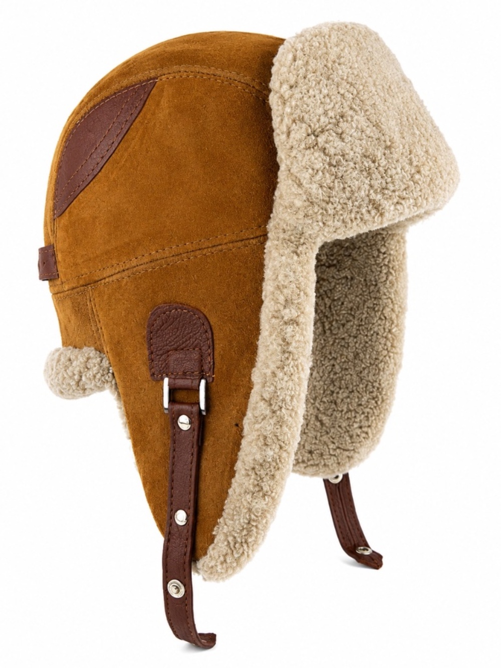 Shearling Sheepskin Leather Trapper Hat Aviator | Winter Hat | Ushanka